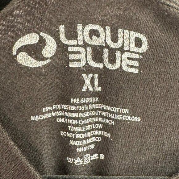 AC/DC Dirty Deeds Done Dirt Cheap Band T-Shirt Liquid Blue XL Black - Picture 2 of 3